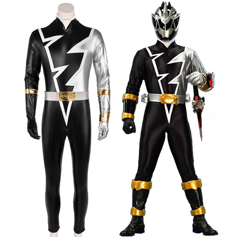 Power Rangers Dino Fury Black Ranger Cosplay Costume